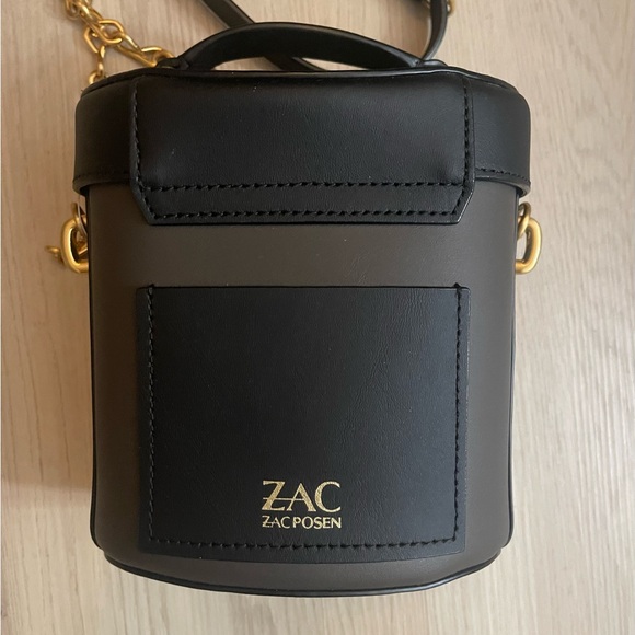Zac Posen Cream/Navy Chain Refined Bucket bag - Picture 3 of 5